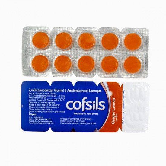 Cofsils Ginger Lemon 10 tablets