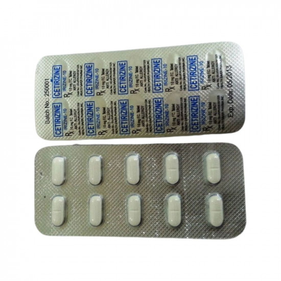 Cetrizine 10 mg Tablet 10's