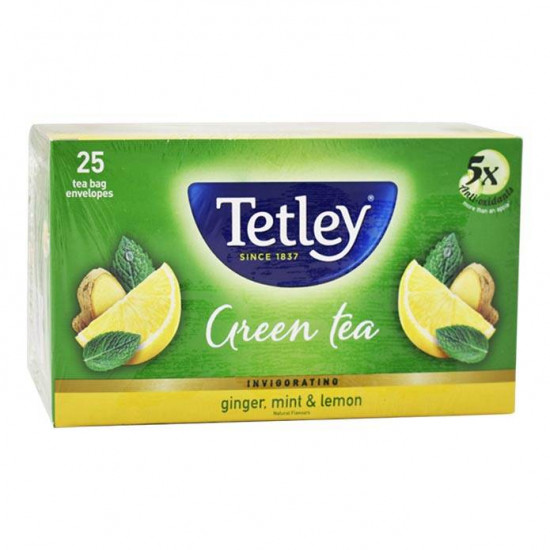 Tetley Green Tea Ginger mint lemon - 25 bags