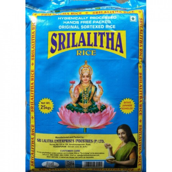 Lalitha Swarna(Blue) Rice bag 25కేజీ