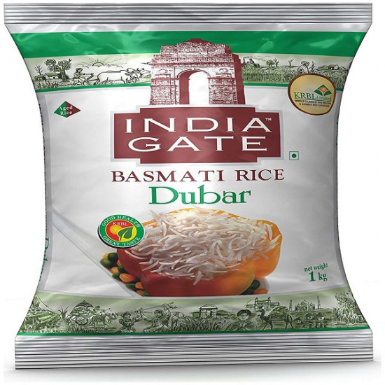 India Gate Basmathi Rice - Dubar -1Kg